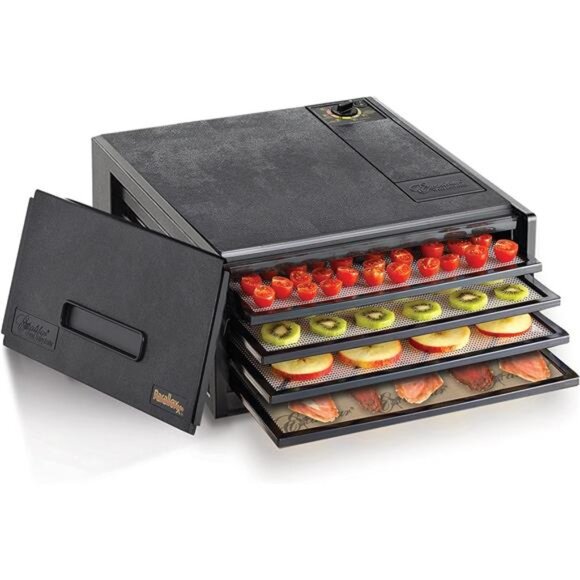 Electric Food Dehydrator Machine with Adjustable Thermostat, Temperature Control - Picture 1 of 6